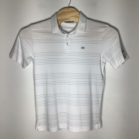 Travis Mathew Mens Short Sleeve Pima Cotton Blend Golf Polo Size Medium - Picture 2 of 8